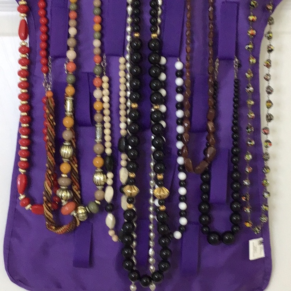 Ten Chunky costume necklaces all lengths selection may vary